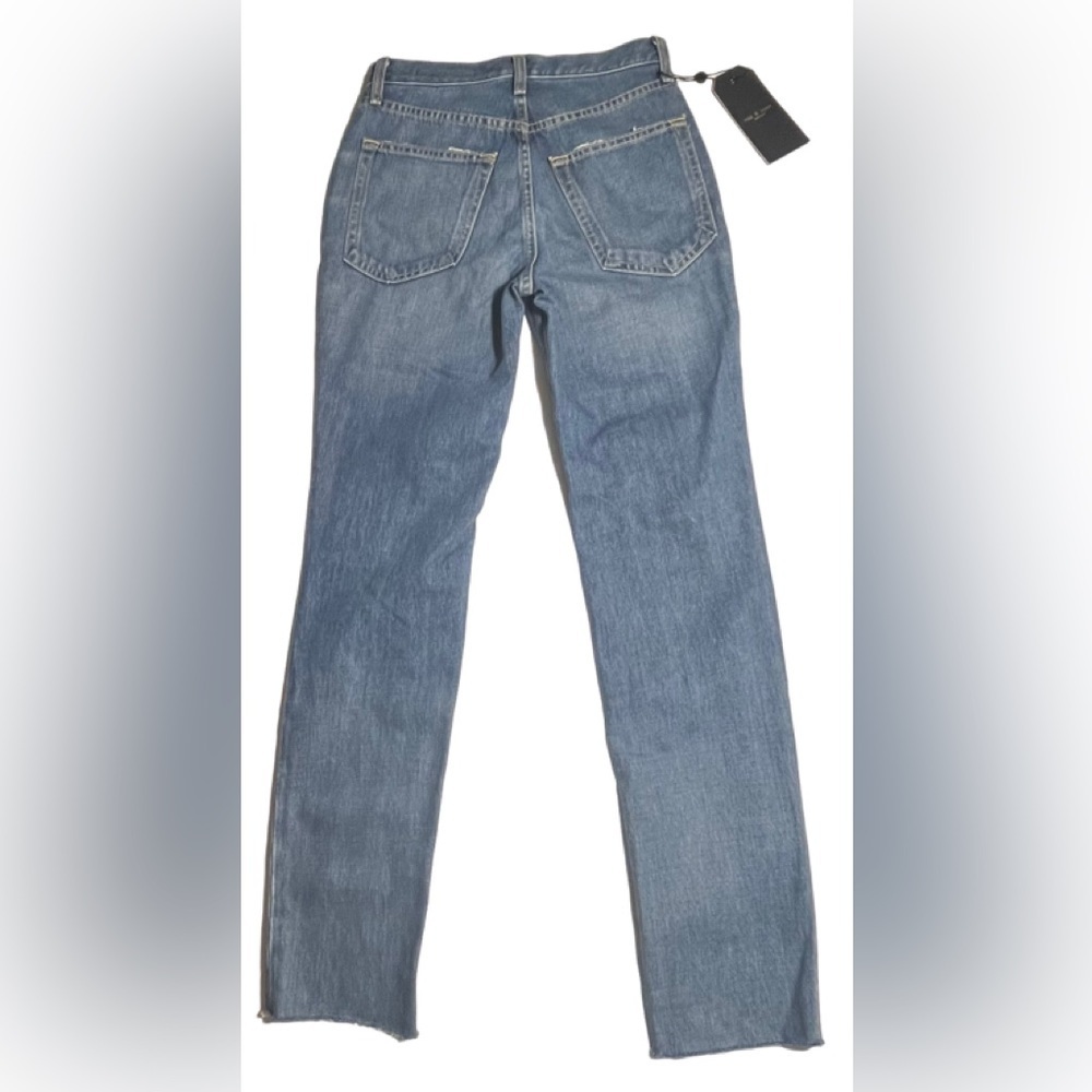 Rag & Bone High Rise Ankle Skinny Jeans Pamela Distressed Size 24 NWT - Picture 8 of 12